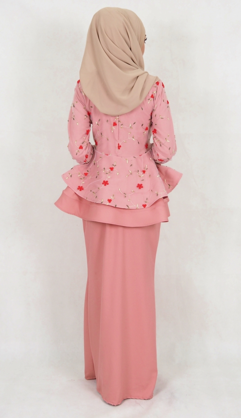 SW5110 Baju Kurung (Breastfeed) Dusty Pink