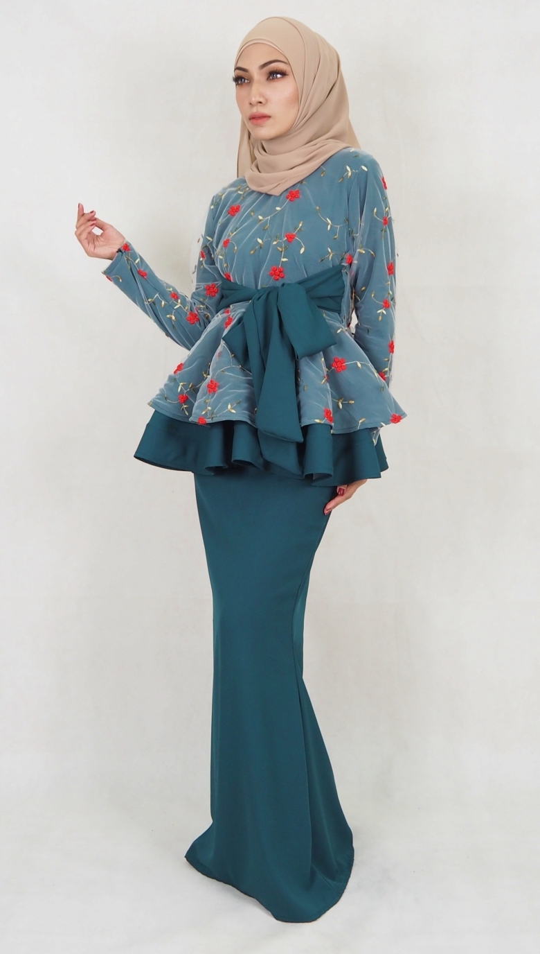 SW5110 Baju Kurung (Breastfeed) Emerald Green
