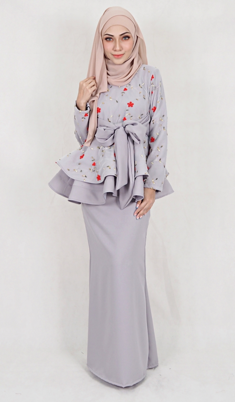 SW5110 Baju Kurung (Breastfeed) Grey