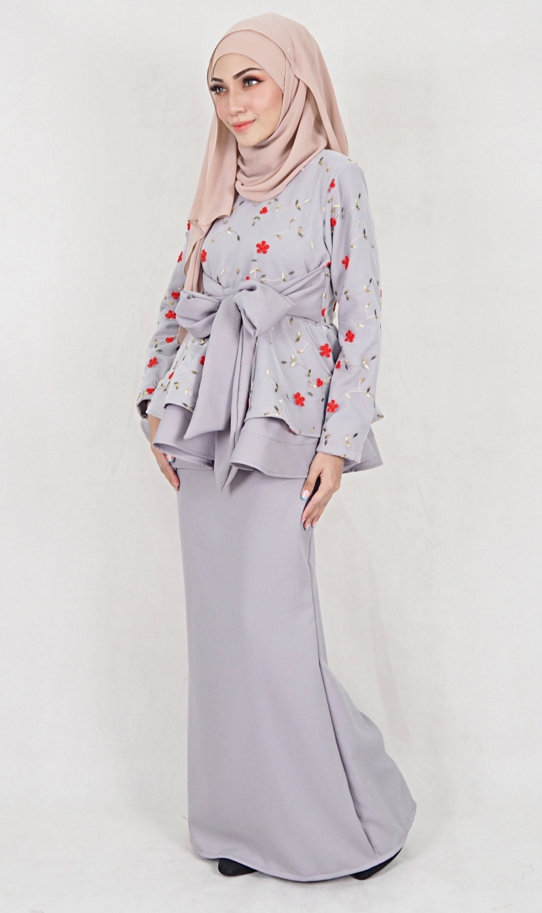 SW5110 Baju Kurung (Breastfeed) Grey