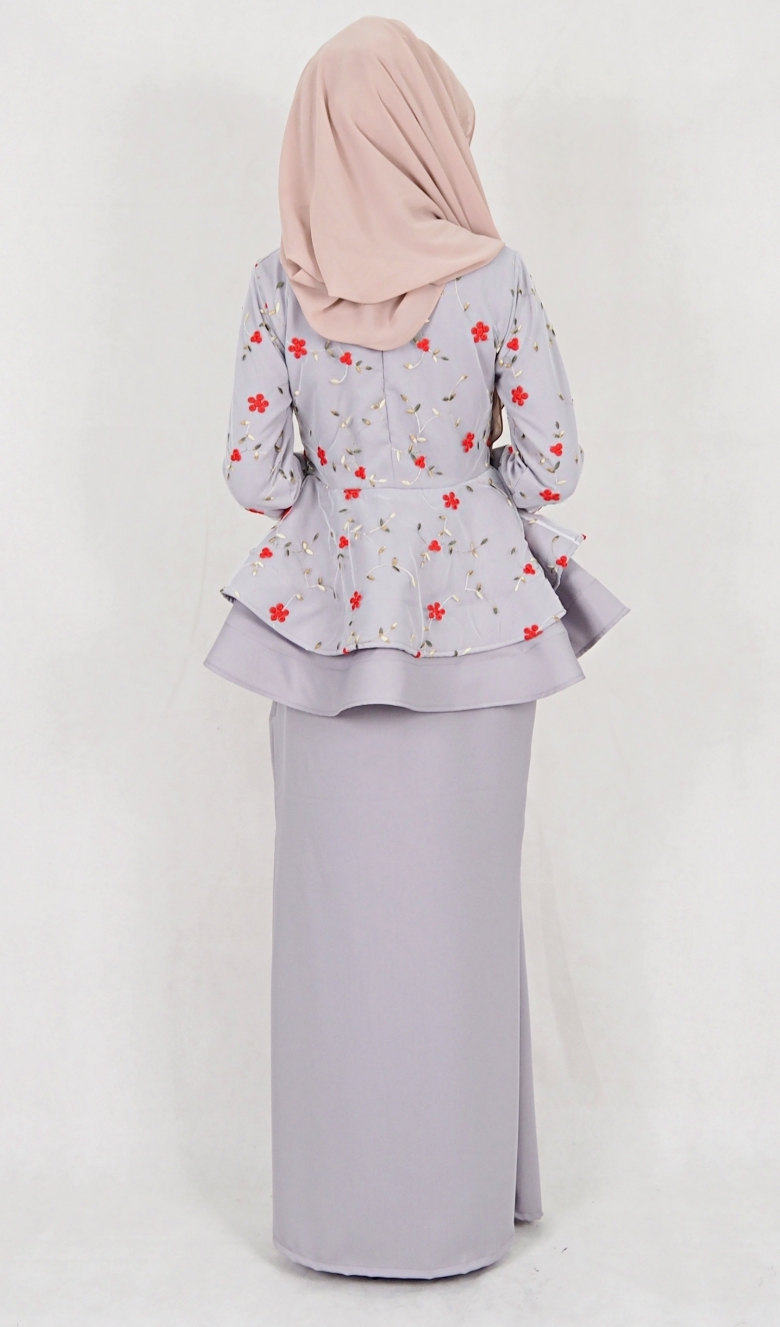 SW5110 Baju Kurung (Breastfeed) Grey