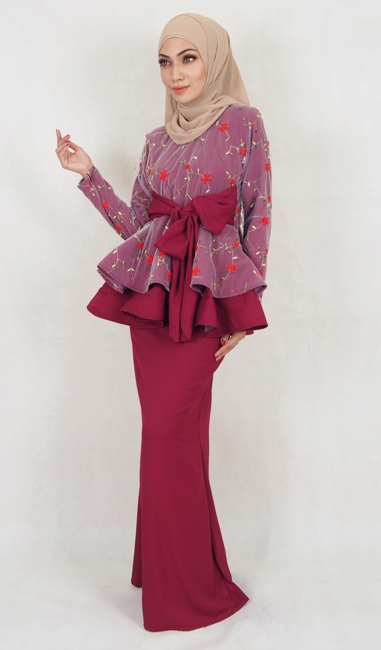 SW5110 Baju Kurung (Breastfeed) Maroon