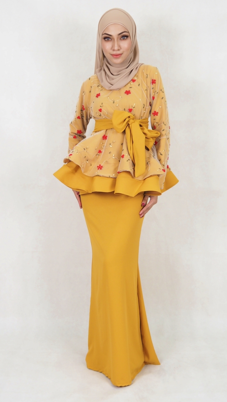 SW5110 Baju Kurung (Breastfeed) Mustard