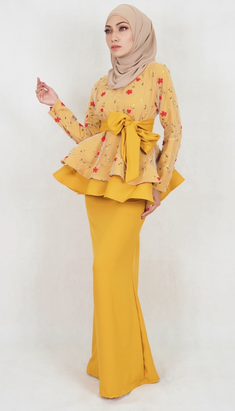 SW5110 Baju Kurung (Breastfeed) Mustard