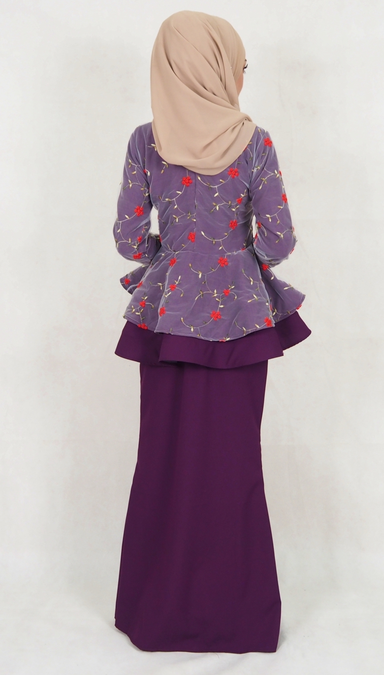 SW5110 Baju Kurung (Breastfeed) Purple