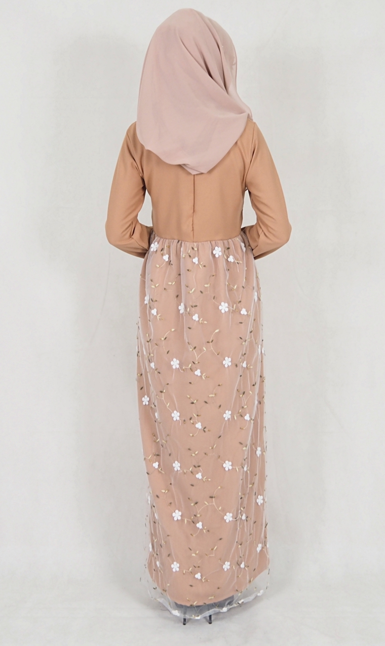 SW5111 Jubah (Breastfeed Plus Size) Dark Brown