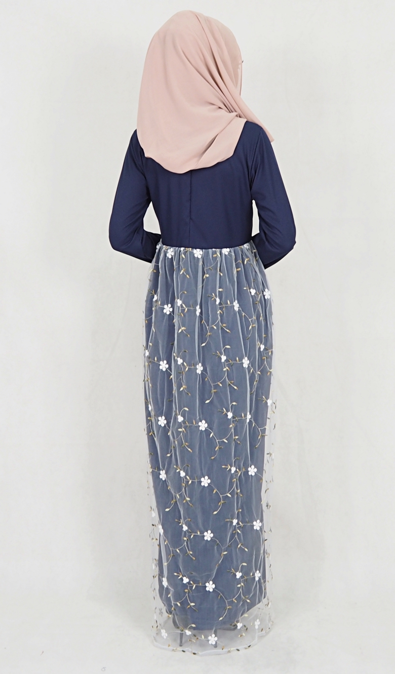 SW5111 Jubah (Breastfeed Plus Size) Navy
