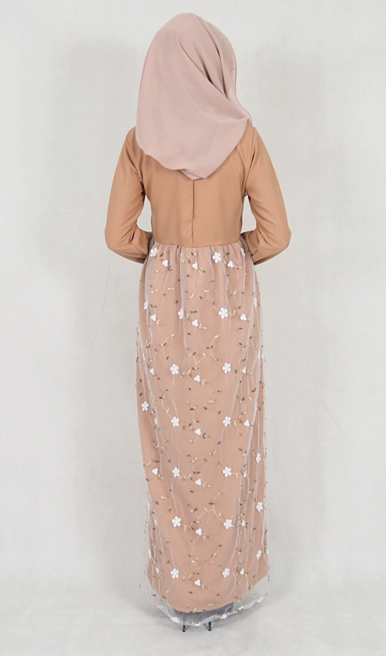SW5112 Jubah (Breastfeed Plus Size) Dark Brown