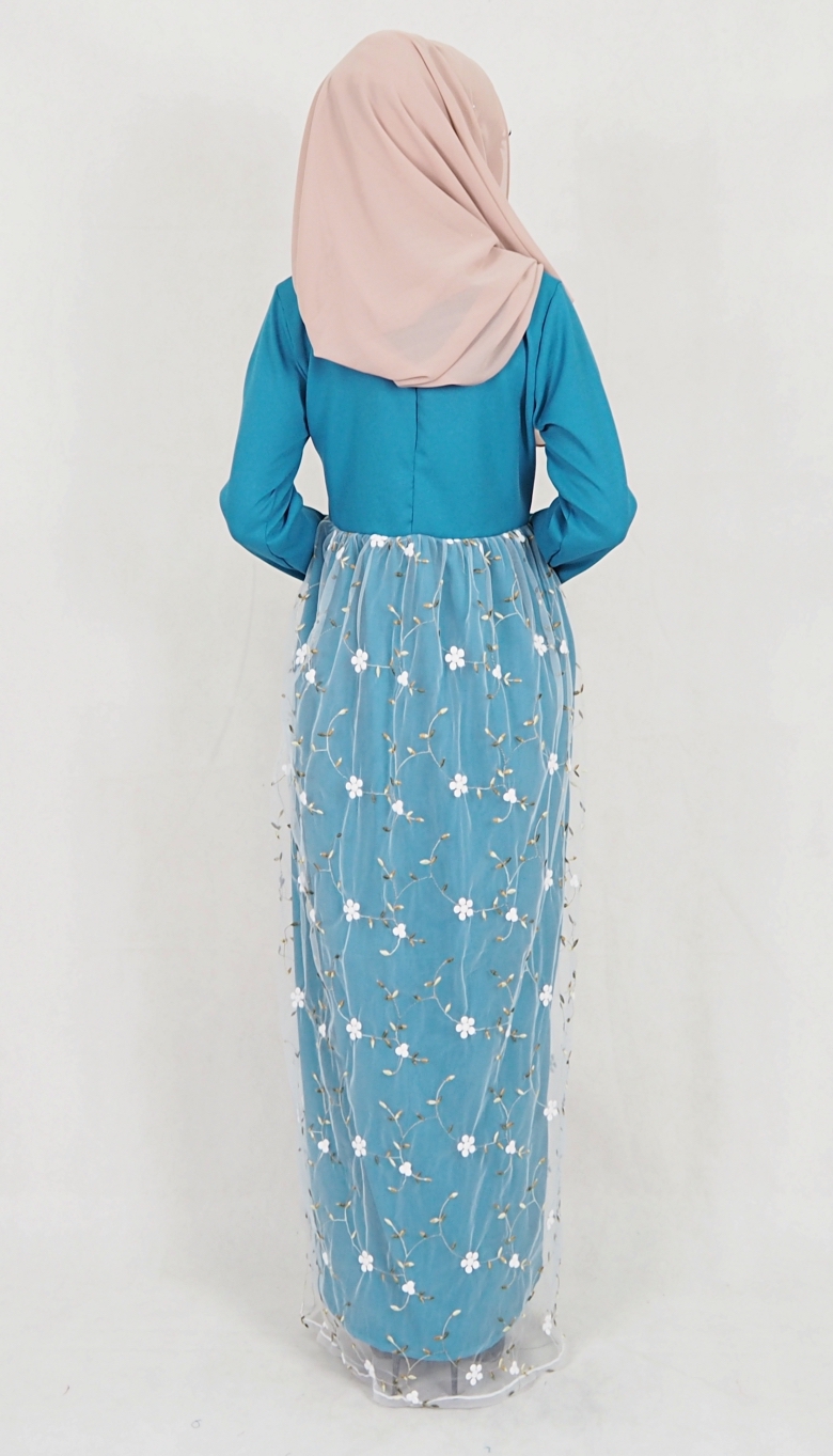 SW5112 Jubah (Breastfeed Plus Size) Dark Green