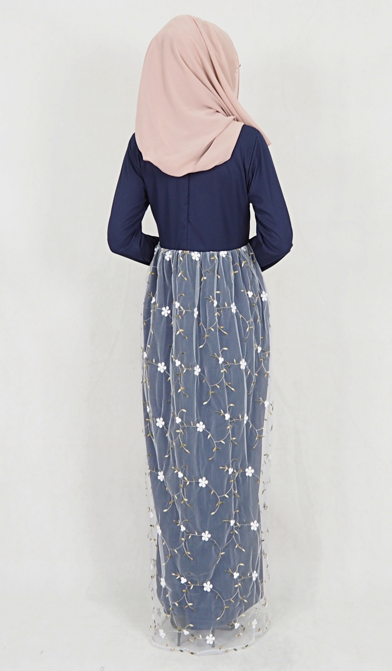 SW5112 Jubah (Breastfeed Plus Size) Navy