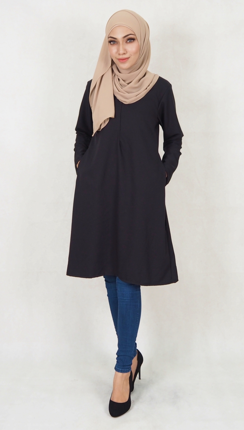 SW5113 Fashion Blouse (Breastfeed) Black