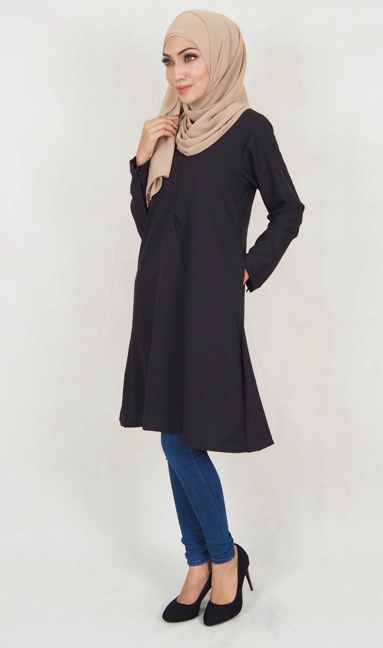 SW5113 Fashion Blouse (Breastfeed) Black