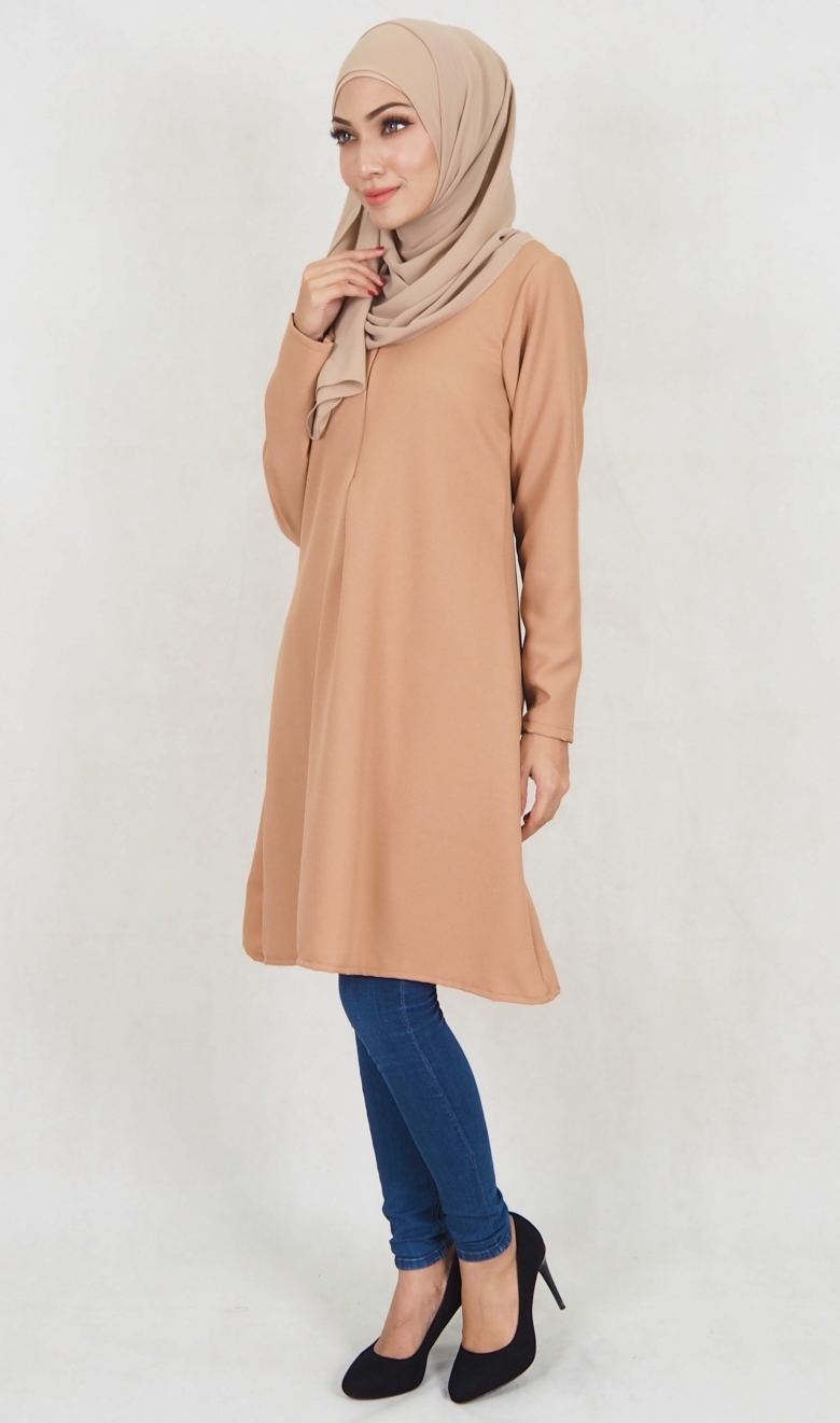 SW5113 Fashion Blouse (Breastfeed) Dark Brown