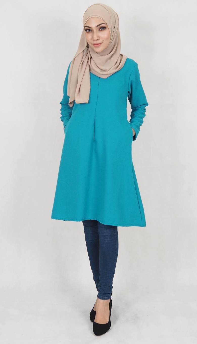 SW5113 Fashion Blouse (Breastfeed) Dark Green