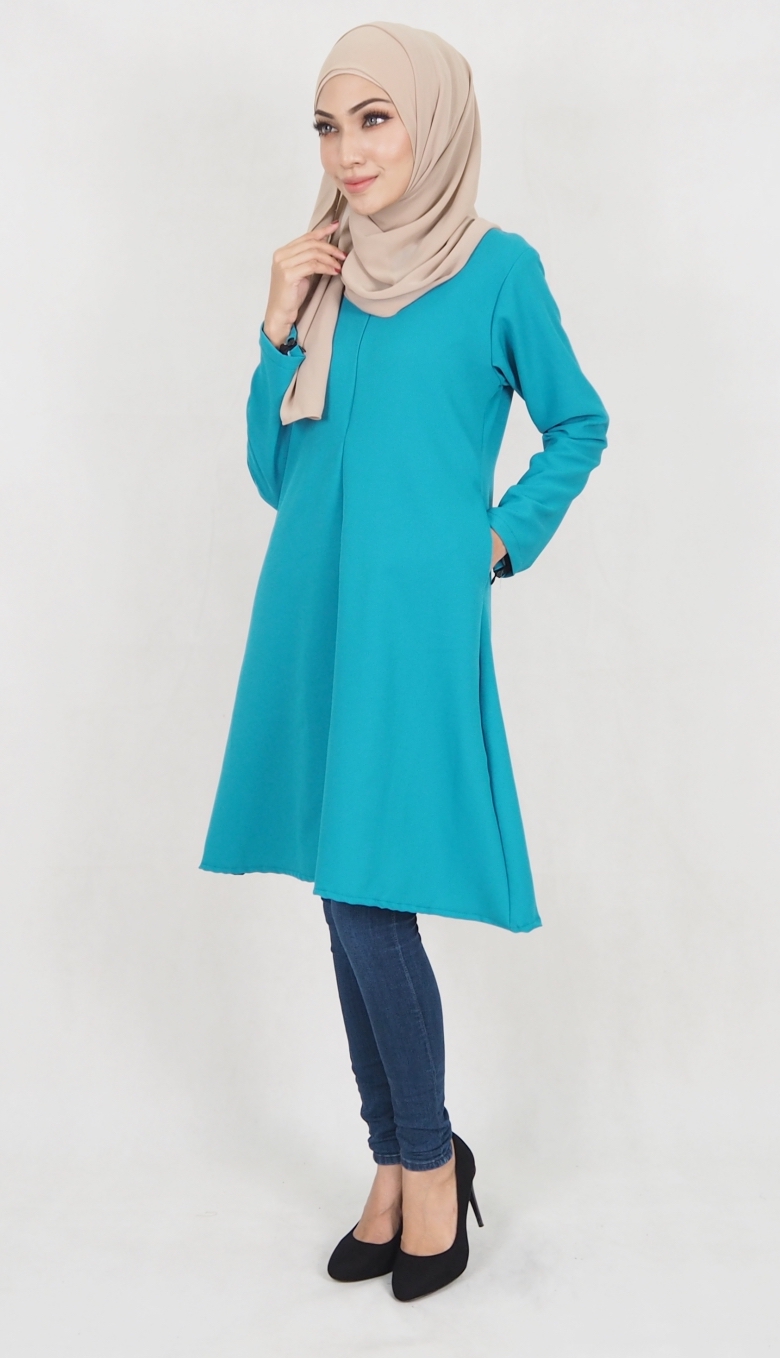 SW5113 Fashion Blouse (Breastfeed) Dark Green