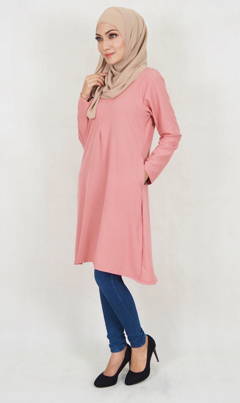 SW5113 Fashion Blouse (Breastfeed) Dusty Pink