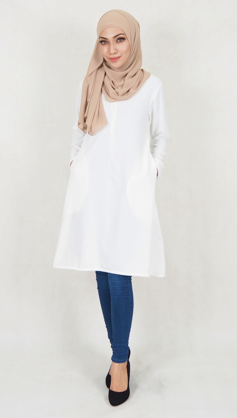 SW5113 Fashion Blouse (Breastfeed) White