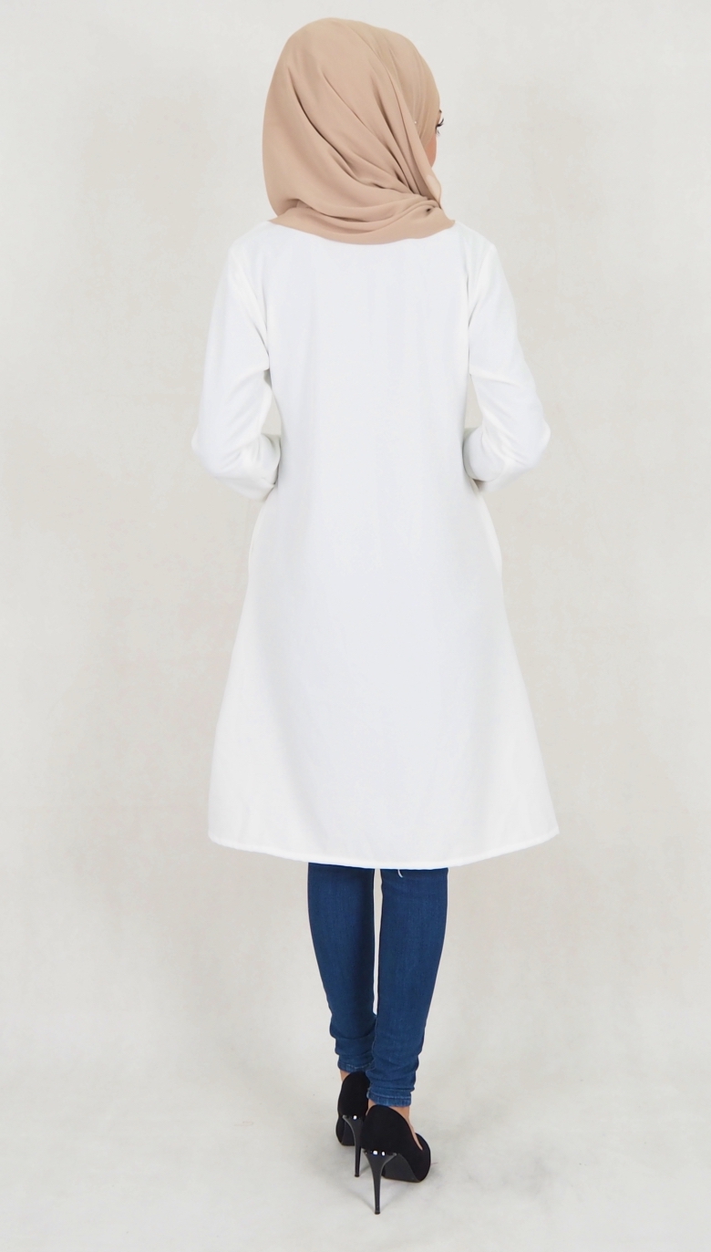 SW5113 Fashion Blouse (Breastfeed) White