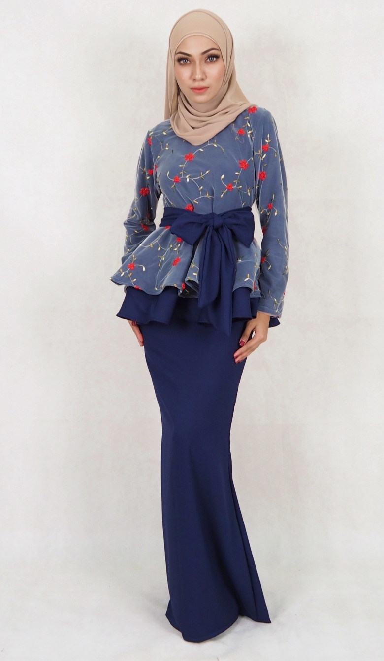 SW5114 Baju Kurung (Breastfeed Plus Size) Navy