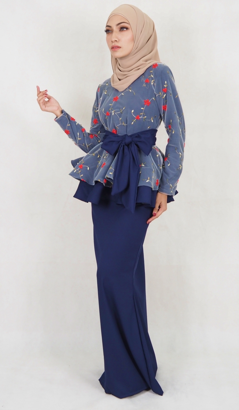 SW5114 Baju Kurung (Breastfeed Plus Size) Navy