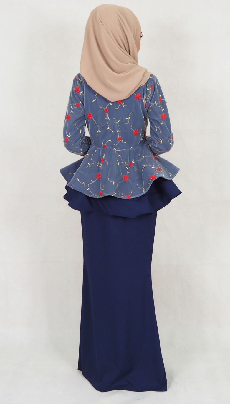 SW5114 Baju Kurung (Breastfeed Plus Size) Navy