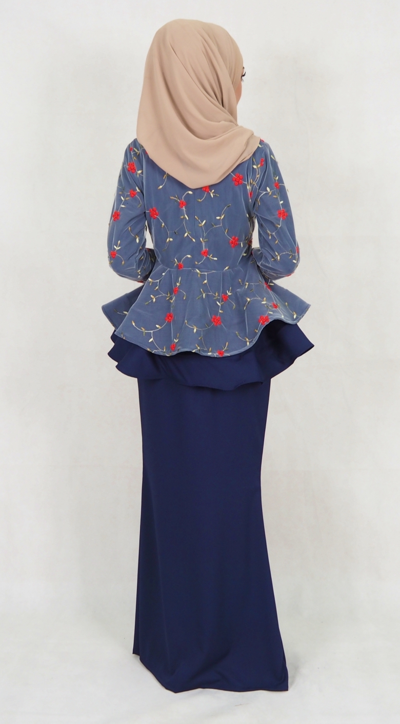 SW5115 Baju Kurung (Breastfeed Plus Size) Navy