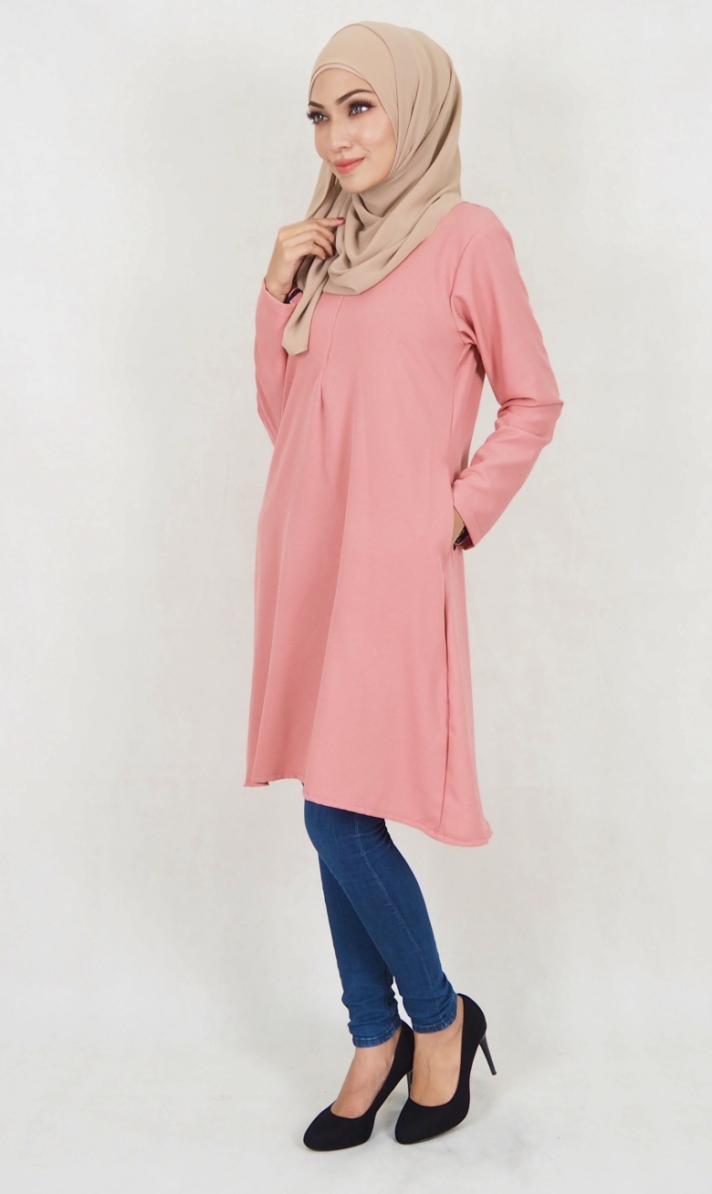 SW5116 Blouse (Breastfeed Plus Size) Dusty Pink
