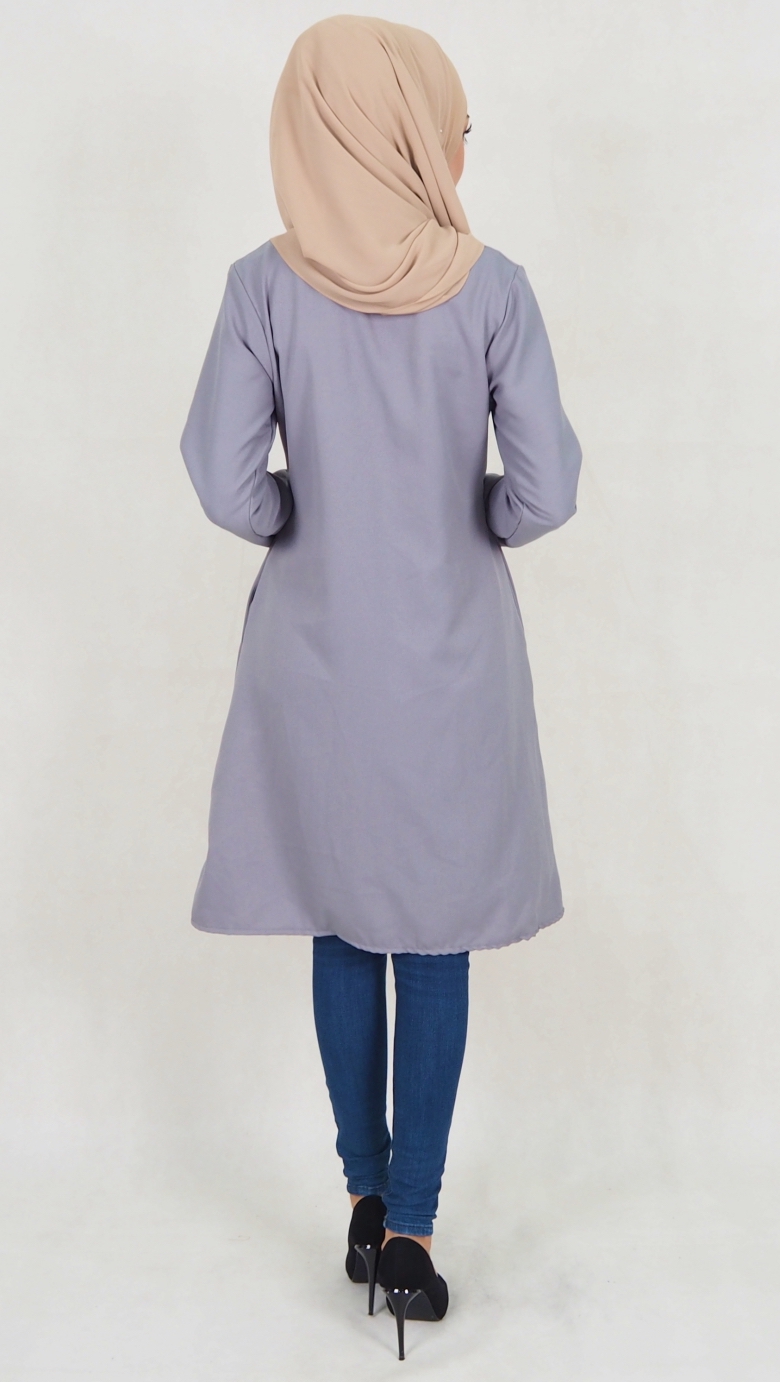 SW5116 Blouse (Breastfeed Plus Size) Grey