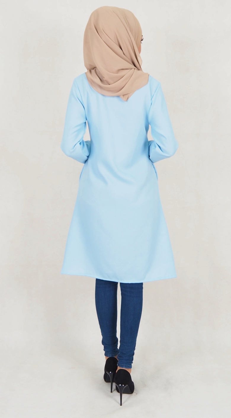 SW5116 Blouse (Breastfeed Plus Size) Light Blue