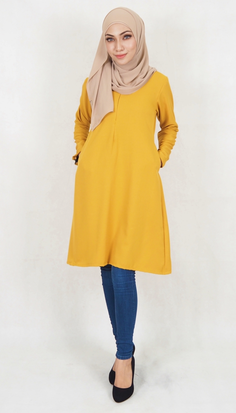 SW5116 Blouse (Breastfeed Plus Size) Mustard