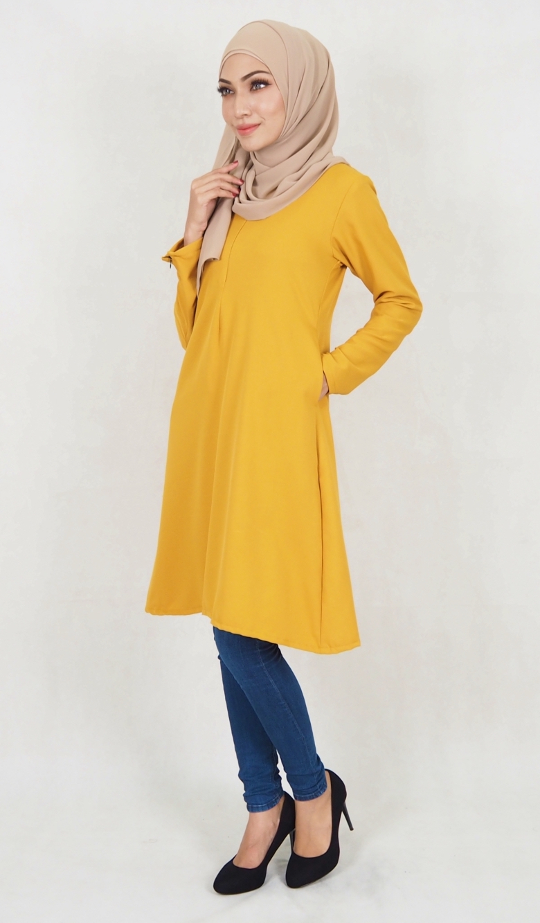 SW5116 Blouse (Breastfeed Plus Size) Mustard
