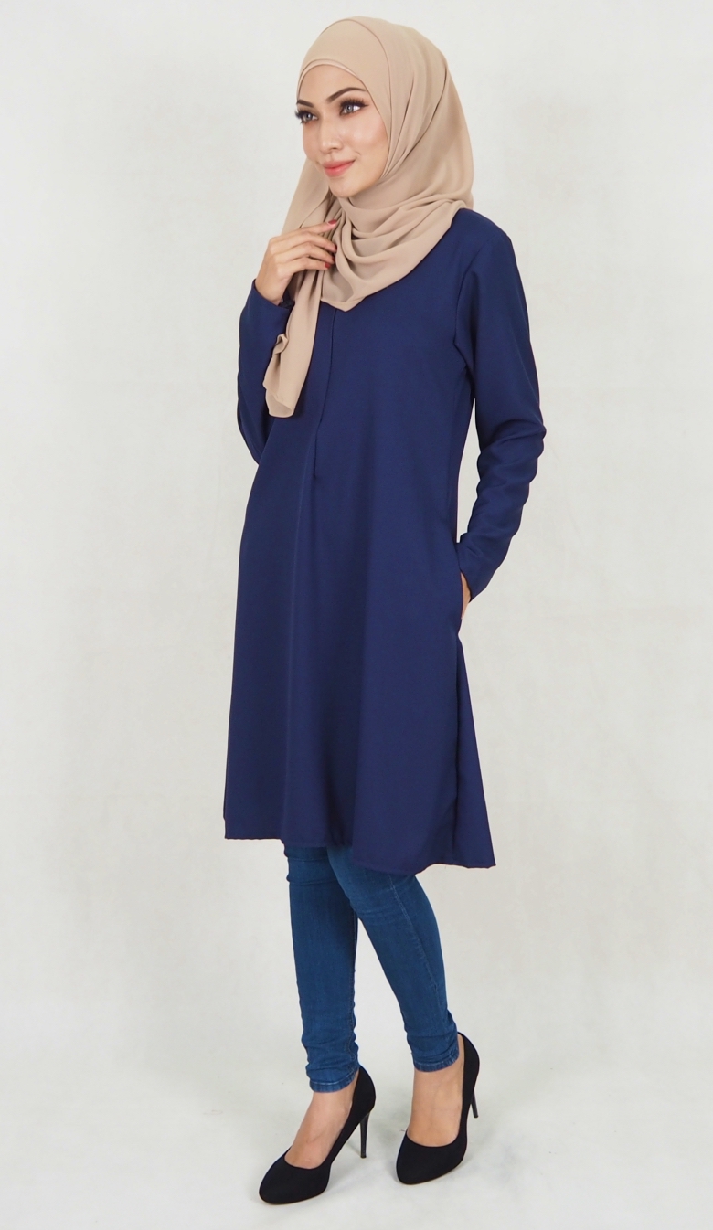 SW5116 Blouse (Breastfeed Plus Size) Navy