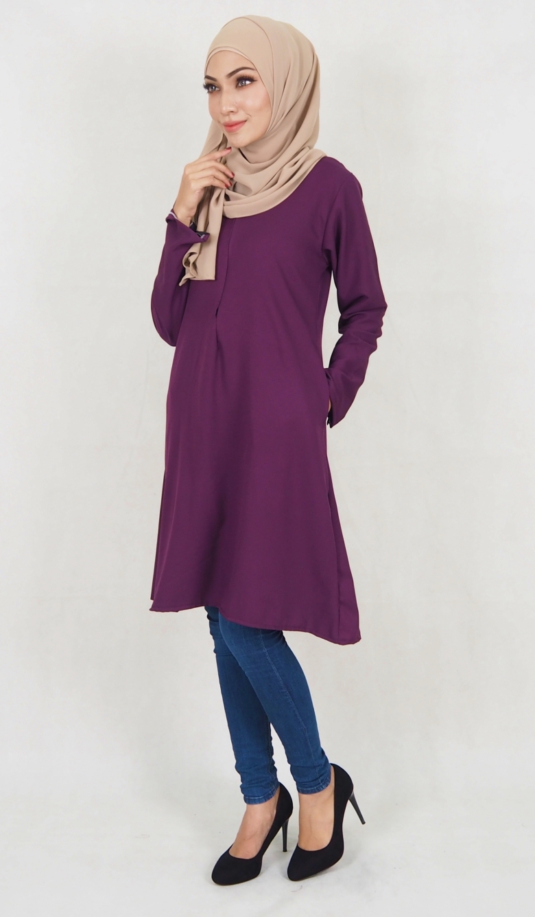 SW5116 Blouse (Breastfeed Plus Size) Purple