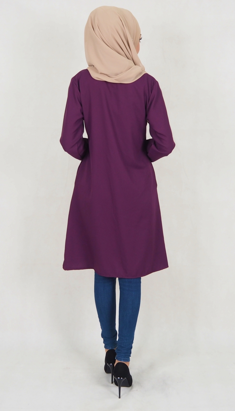 SW5116 Blouse (Breastfeed Plus Size) Purple