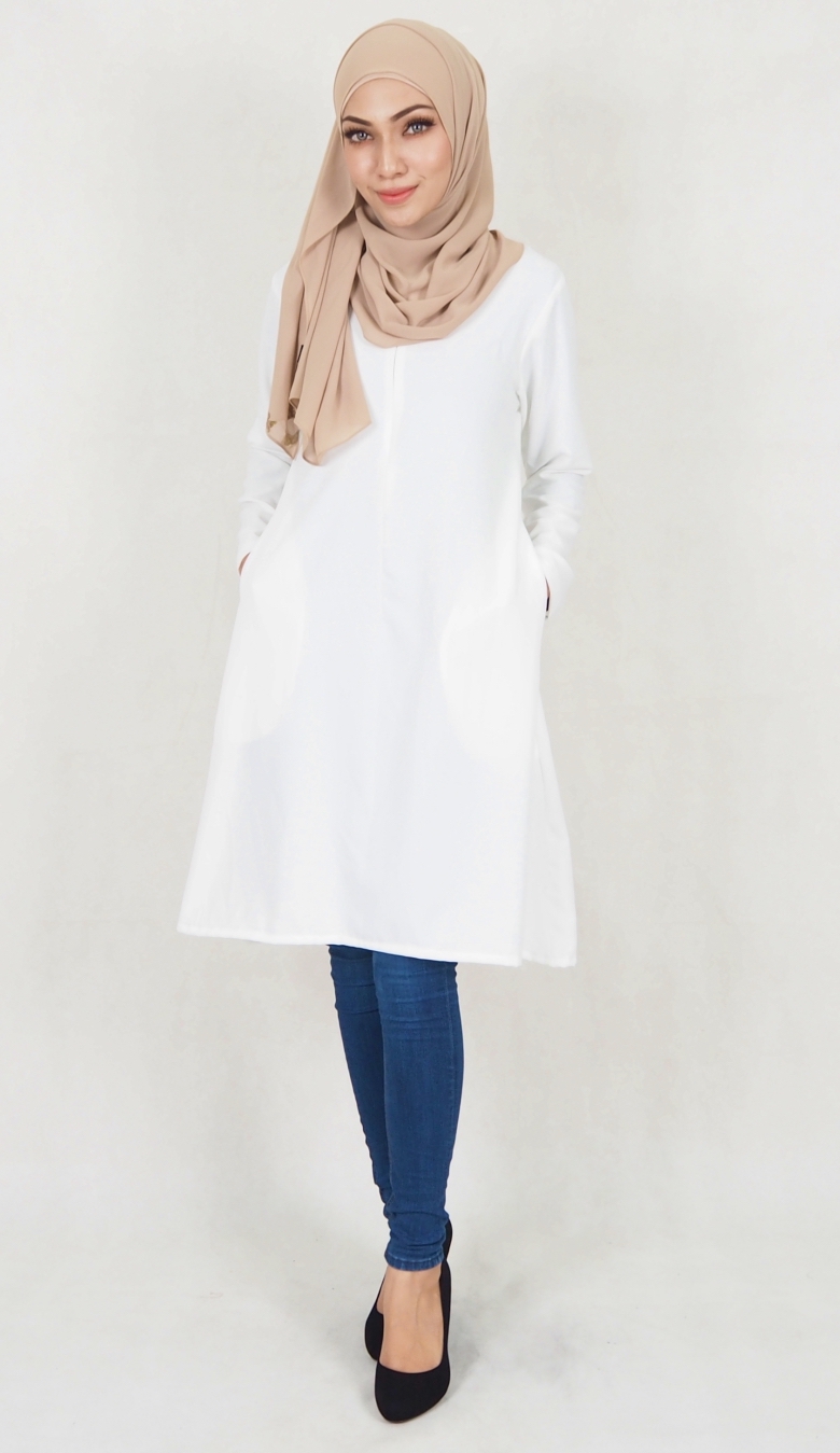 SW5116 Blouse (Breastfeed Plus Size) White