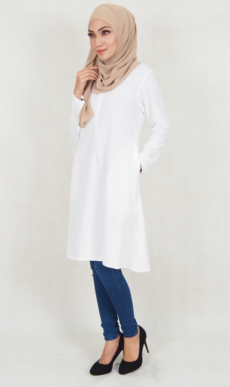SW5116 Blouse (Breastfeed Plus Size) White