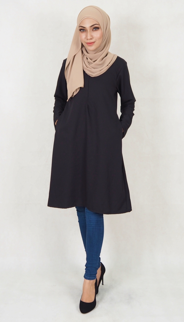 SW5117 Blouse (Breastfeed Plus Size) Black