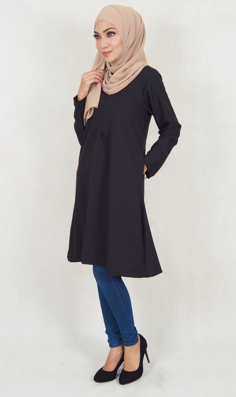 SW5117 Blouse (Breastfeed Plus Size) Black