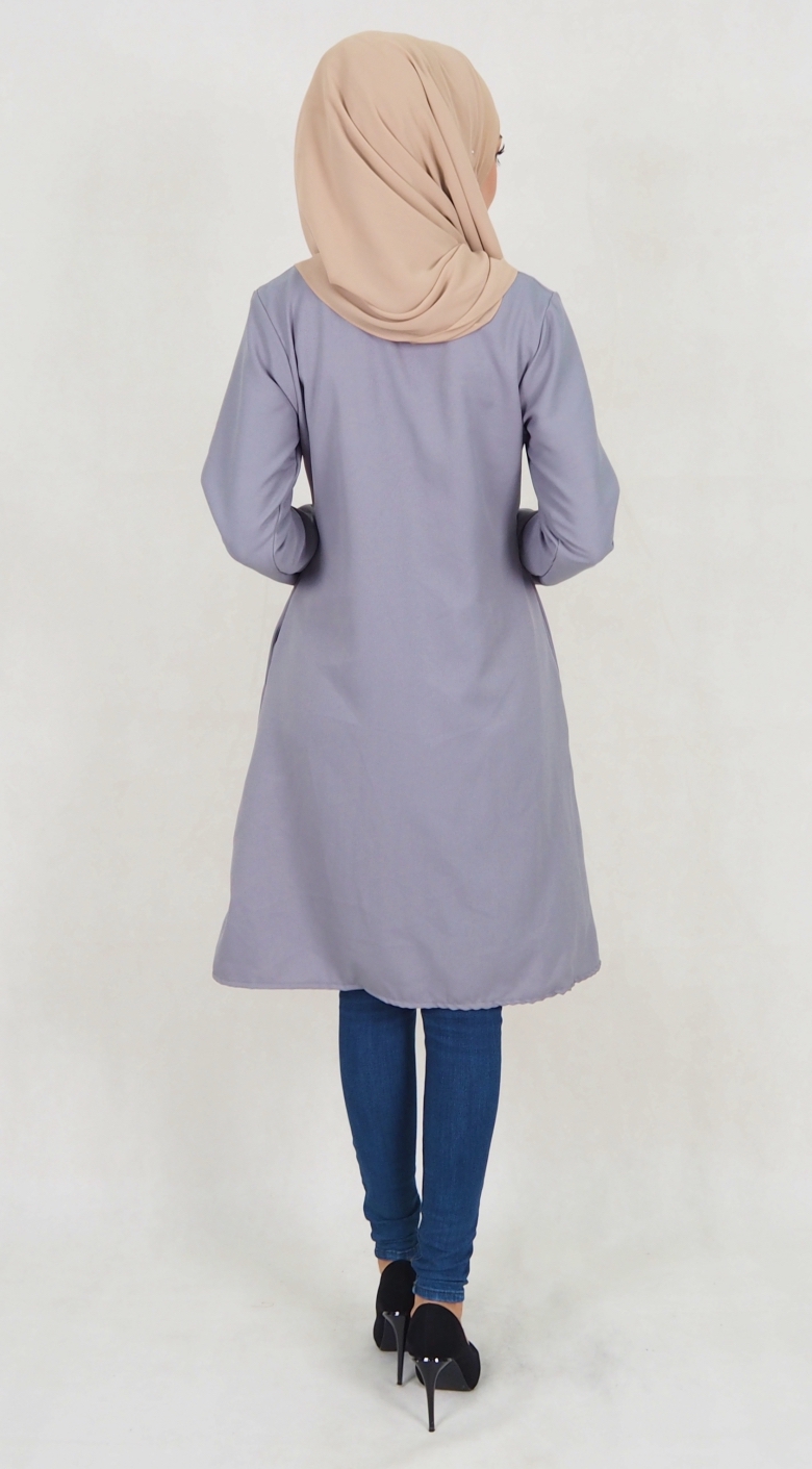SW5117 Blouse (Breastfeed Plus Size) Grey