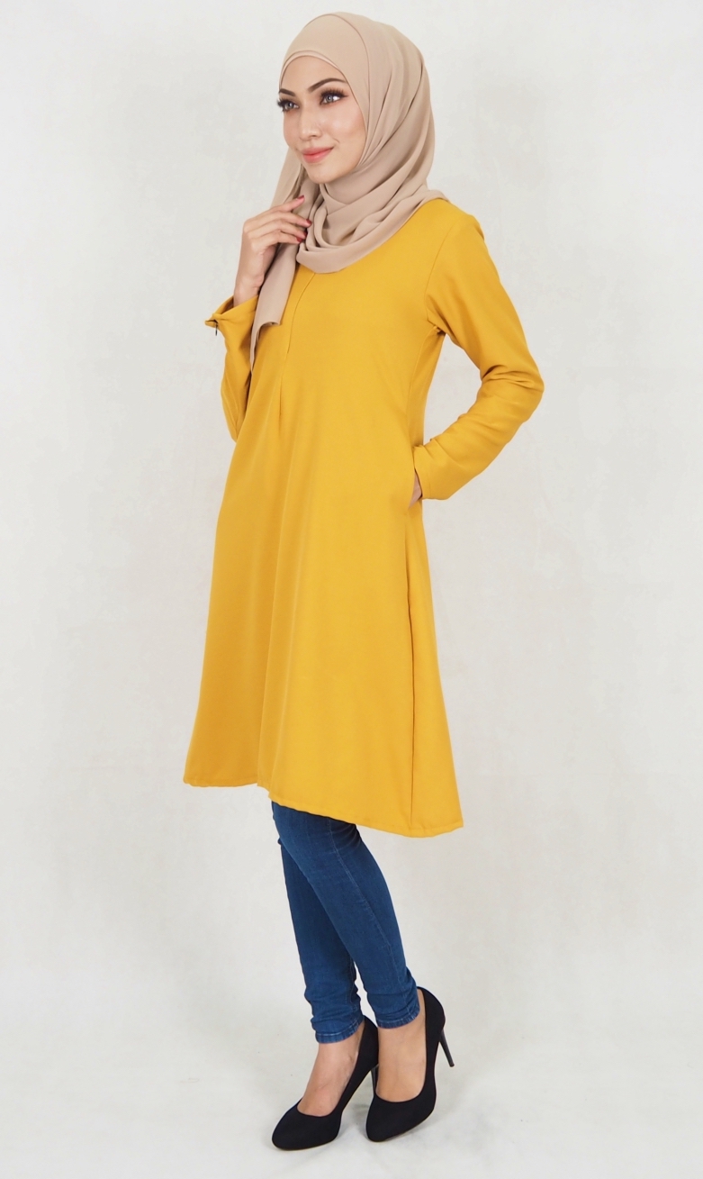 SW5117 Blouse (Breastfeed Plus Size) Mustard