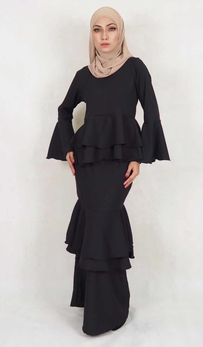 SW5118 Baju Kurung (Breastfeed) Black