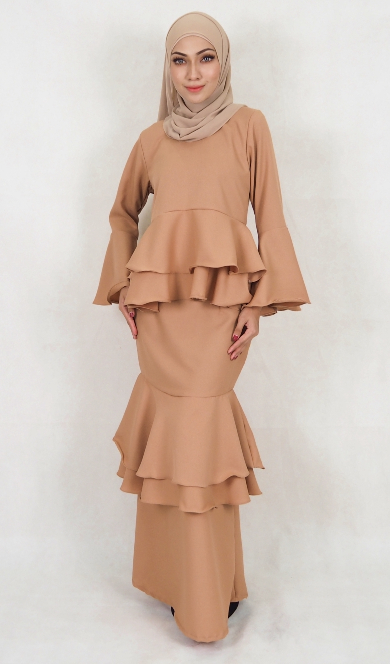 SW5118 Baju Kurung (Breastfeed) Dark Brown