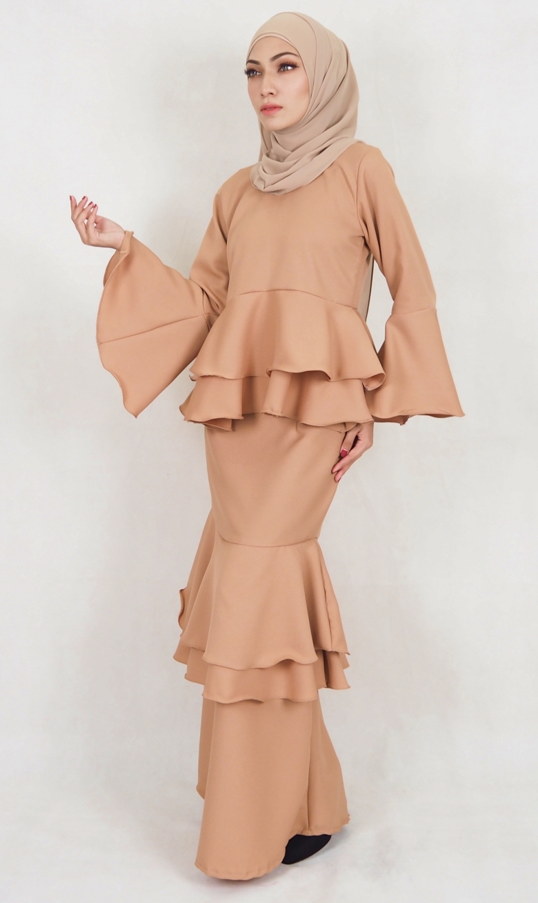 SW5118 Baju Kurung (Breastfeed) Dark Brown