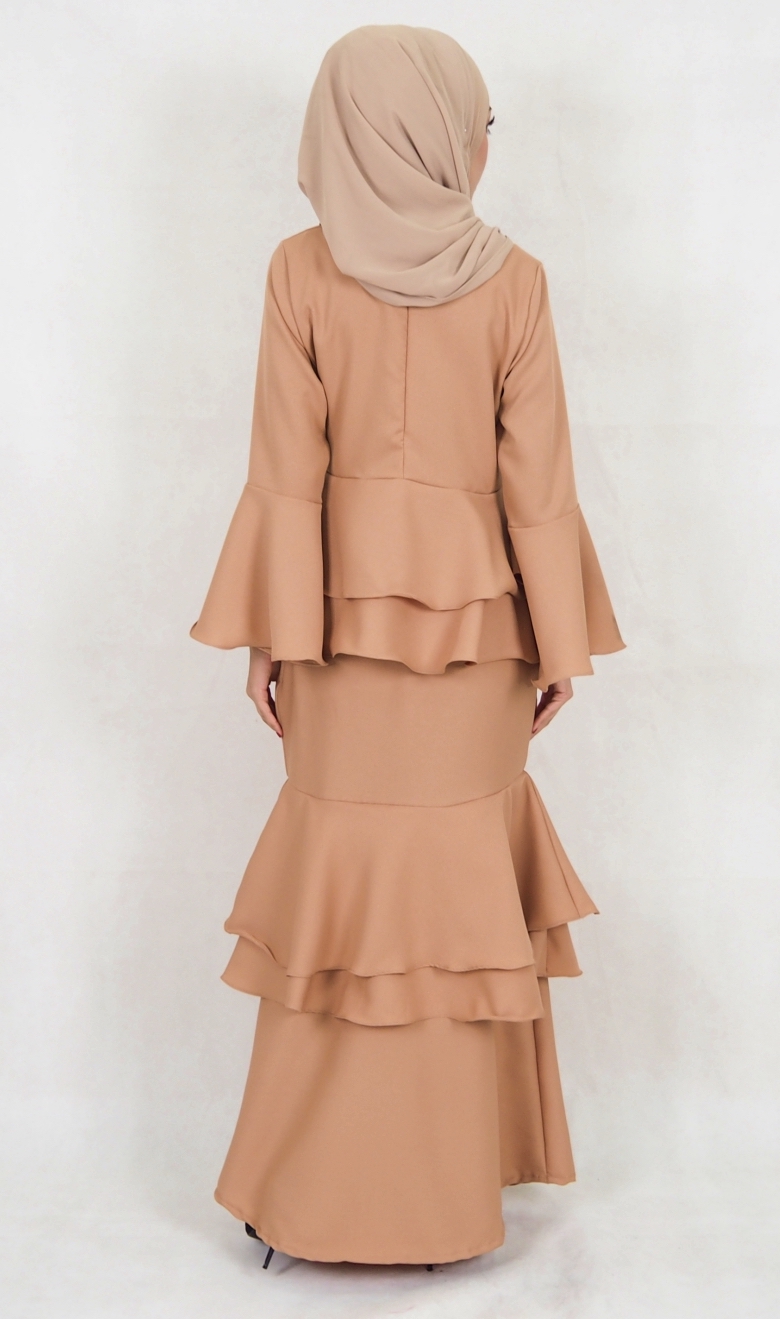 SW5118 Baju Kurung (Breastfeed) Dark Brown