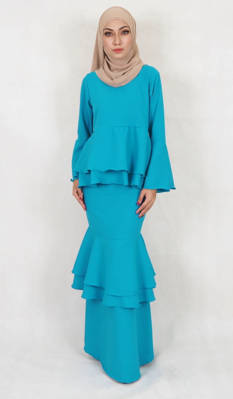 SW5118 Baju Kurung (Breastfeed) Dark Green