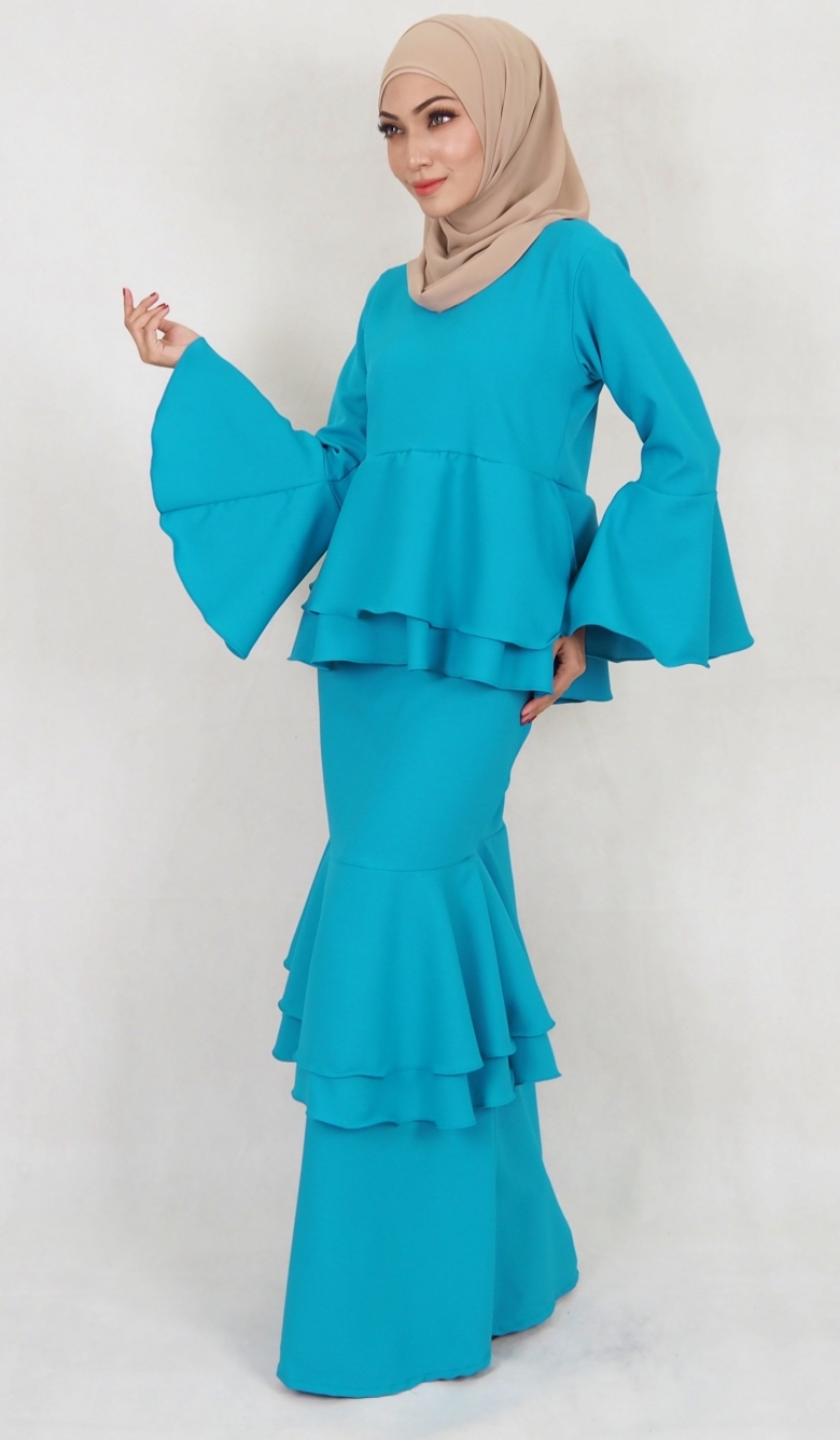 SW5118 Baju Kurung (Breastfeed) Dark Green