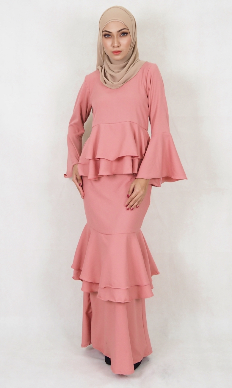 SW5118 Baju Kurung (Breastfeed) Dusty Pink