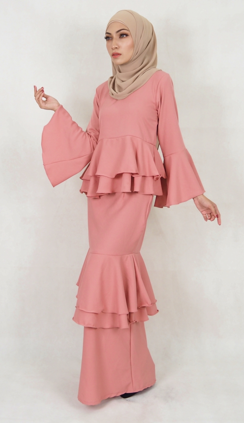 SW5118 Baju Kurung (Breastfeed) Dusty Pink