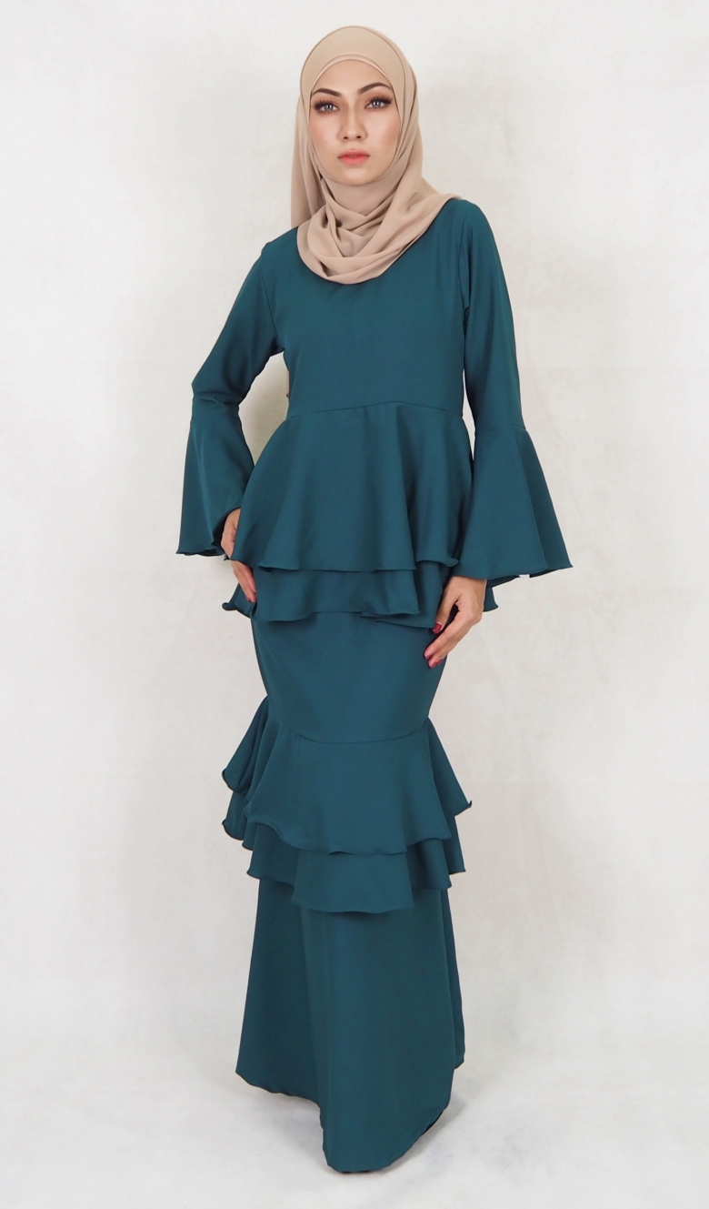 SW5118 Baju Kurung (Breastfeed) Emerald Green