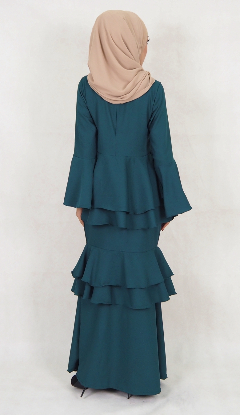 SW5118 Baju Kurung (Breastfeed) Emerald Green